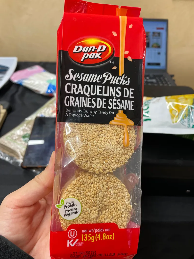 Craquelins de graines de séame